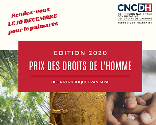 Prix des droits de l'Homme, Edition 2020 - Ouverture des candidatures